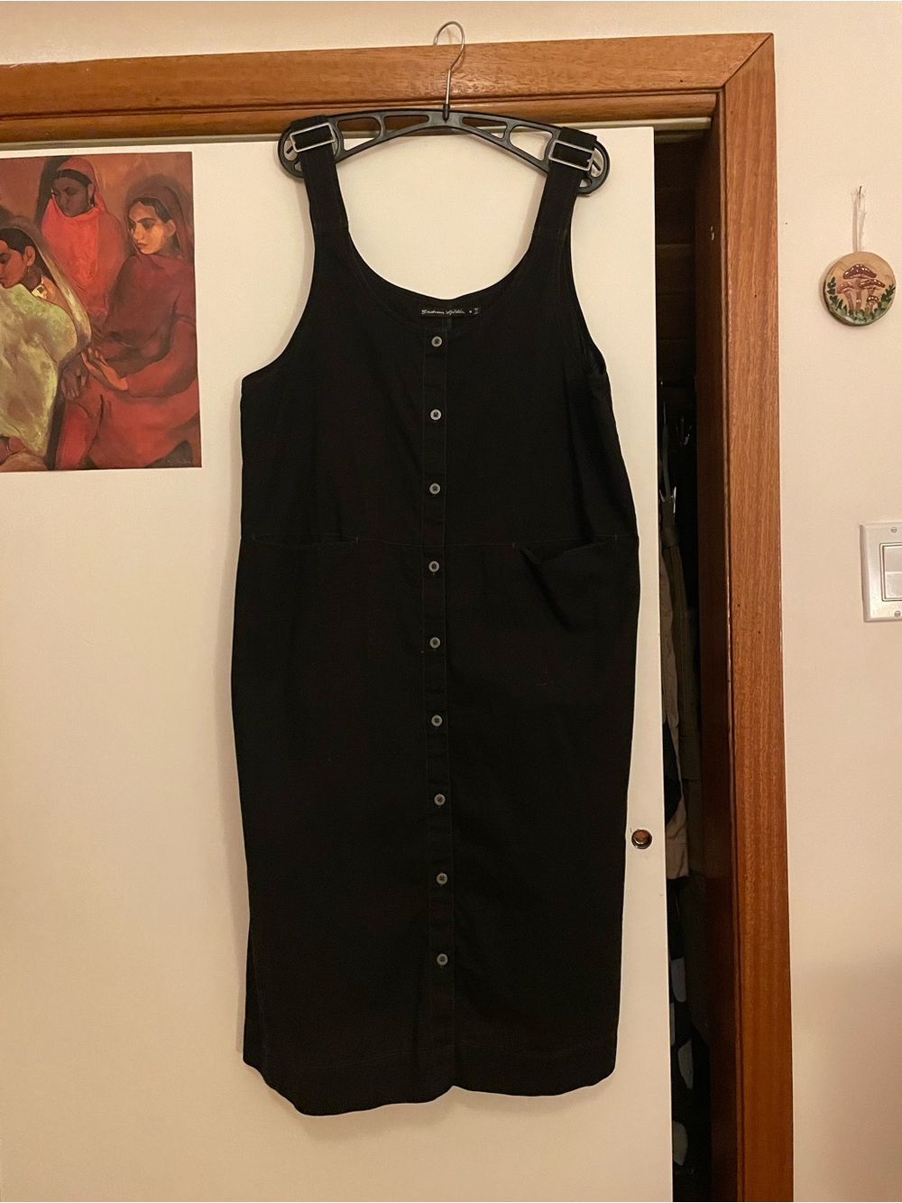 Gudrun Sjoden black button up dress